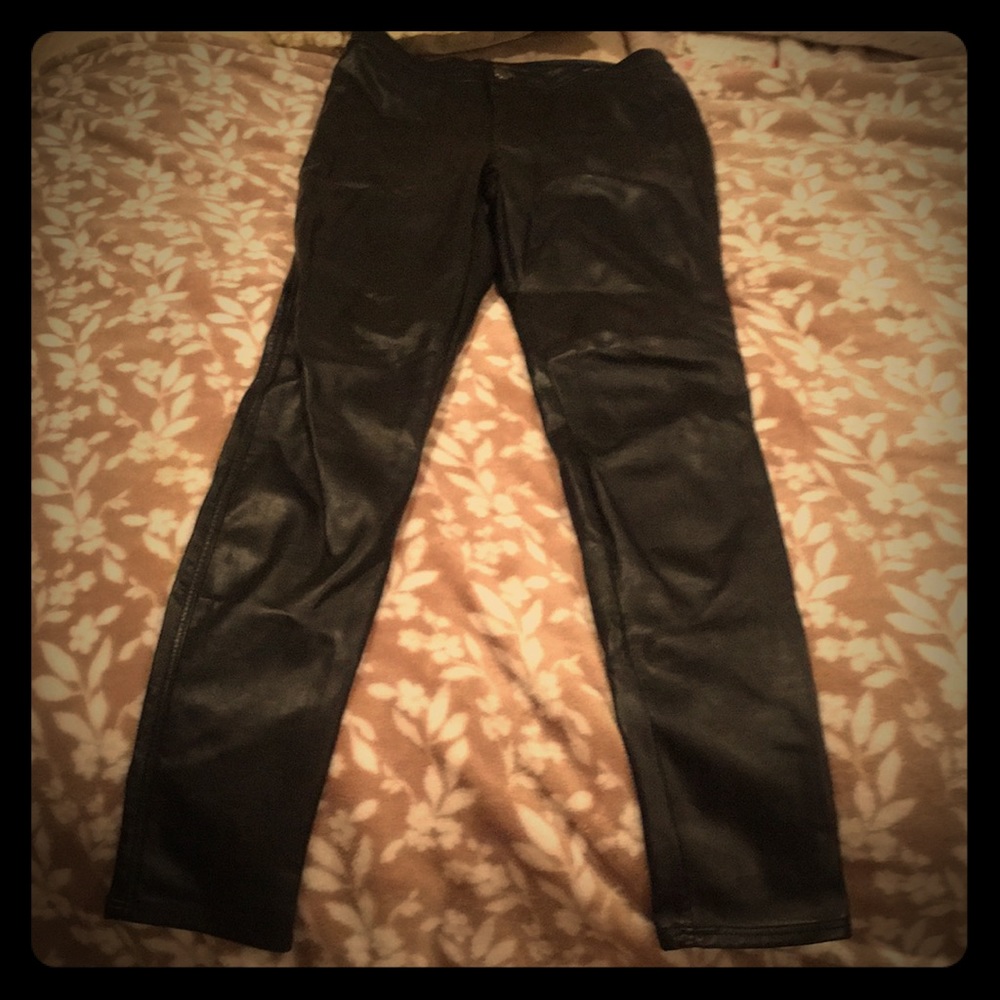 H&M pleather pants